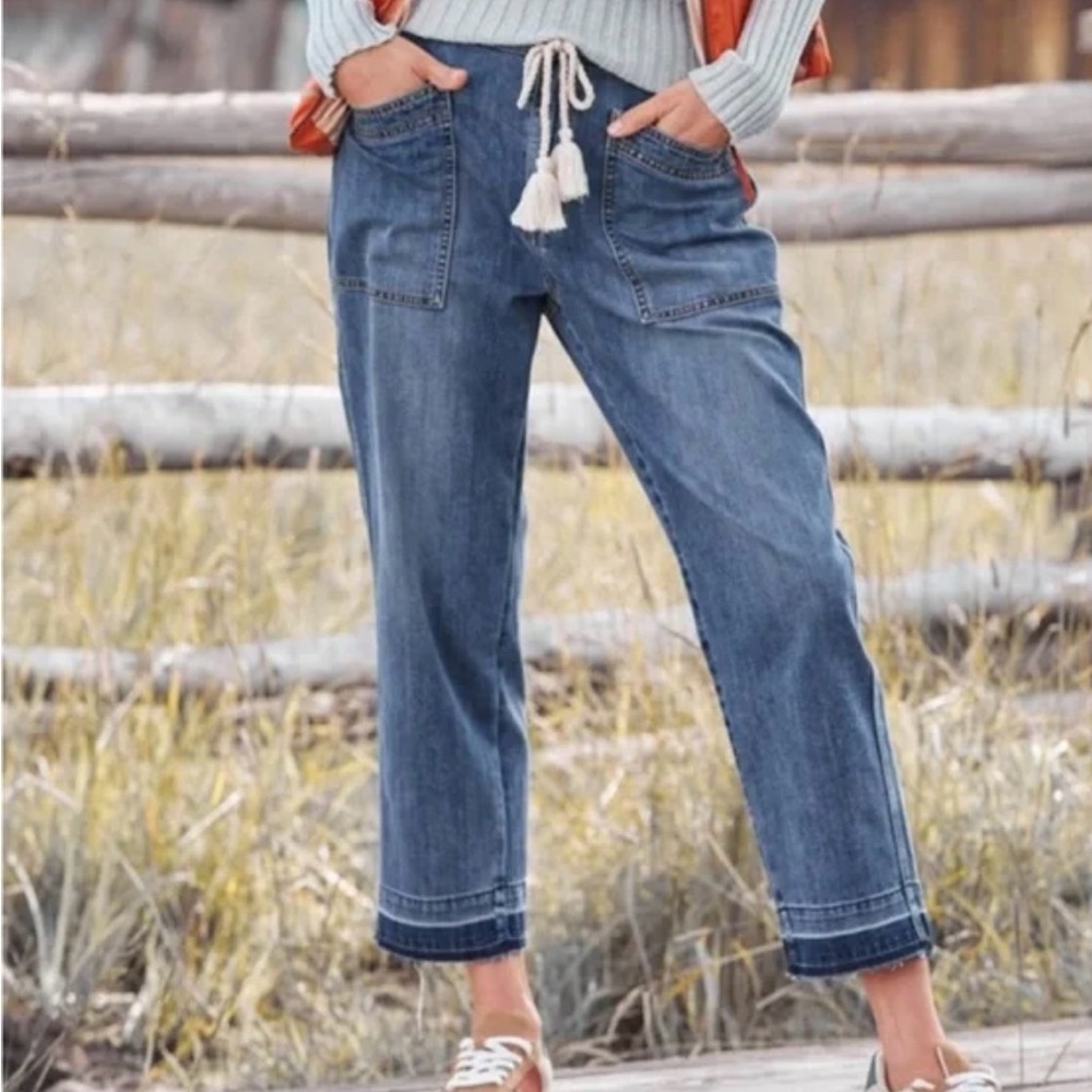 Sundance Roadside Denim tie string jeans